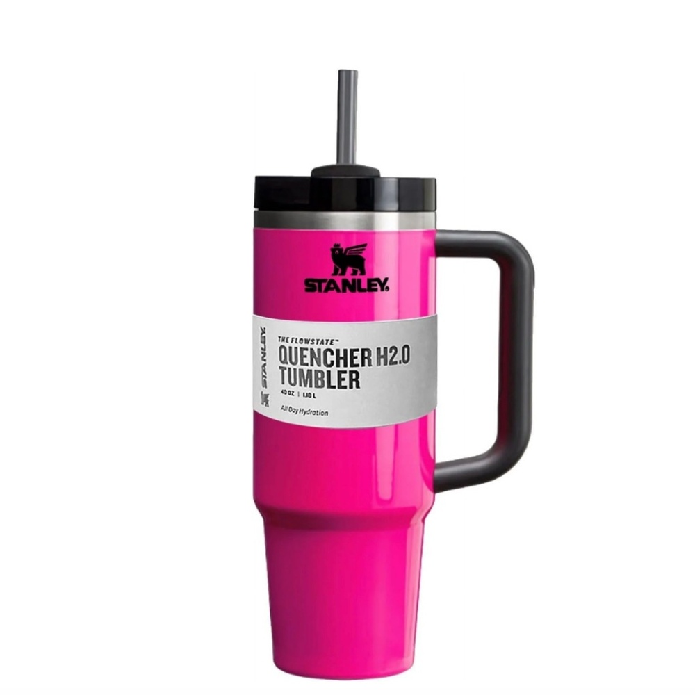 STANLEY The FlowState Quencher H2.0 Tumbler 40 oz. HOT Pink NEW SHIPPED SAME DAY